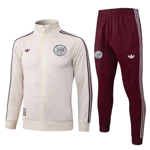 Ajax de Ámsterdam Conjunto Chaqueta de Entrenamiento 2025-26 - Beige Ajax de Ámsterdam Conjunto Chaqueta de Entrenamiento 2025-26 - Beige