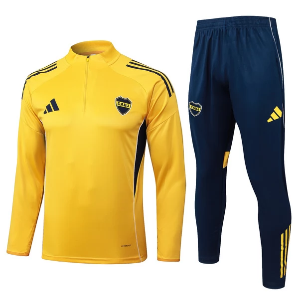 Boca Juniors Conjunto Sudadera de Entrenamiento 2025-26 - 1-4 Zip Amarillo Boca Juniors Conjunto Sudadera de Entrenamiento 2025-26 - 1-4 Zip Amarillo