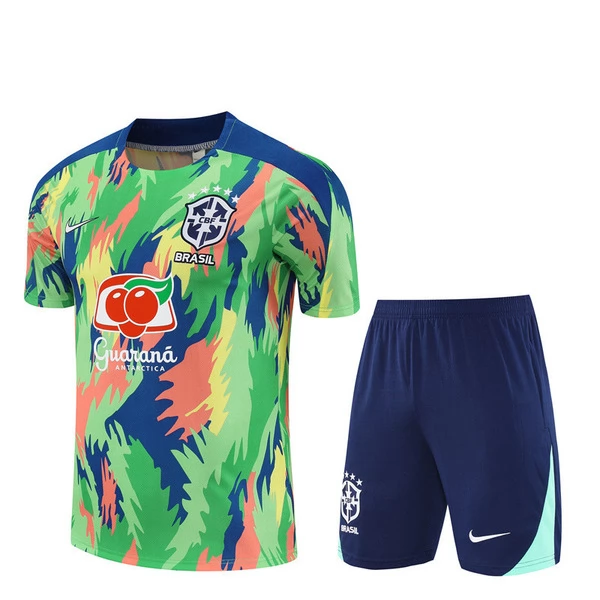 Brasil Conjunto Camiseta de Entrenamiento 2025-26 - Shorts Verde Brasil Conjunto Camiseta de Entrenamiento 2025-26 - Shorts Verde