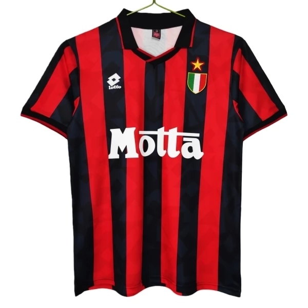 Camiseta AC Milan Primera Equipación Retro 1993-1994 Camiseta AC Milan Primera Equipación Retro 1993-1994