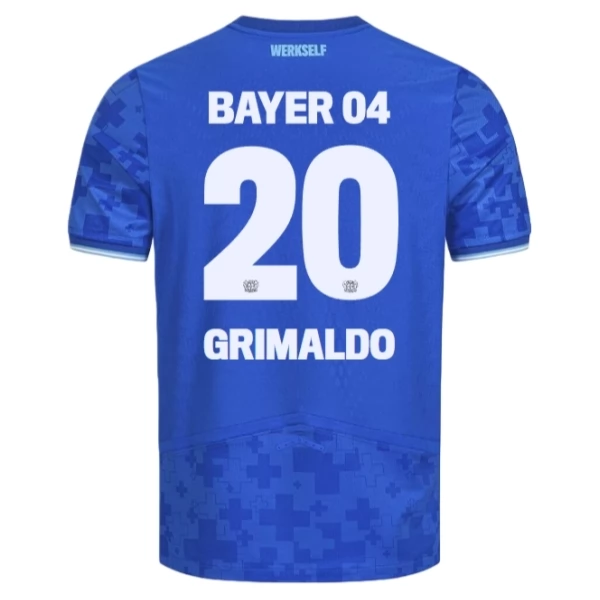 Camiseta Bayer 04 Leverkusen Grimaldo 20 Tercera Equipación 2025-2026 Camiseta Bayer 04 Leverkusen Grimaldo 20 Tercera Equipación 2025-2026