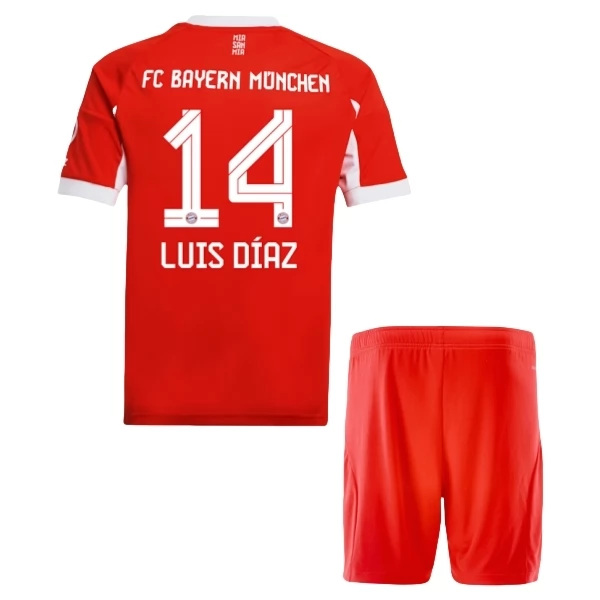 Camiseta Bayern de Múnich Luis Díaz 14 Niños Primera Equipación 2025-2026 Camiseta Bayern de Múnich Luis Díaz 14 Niños Primera Equipación 2025-2026