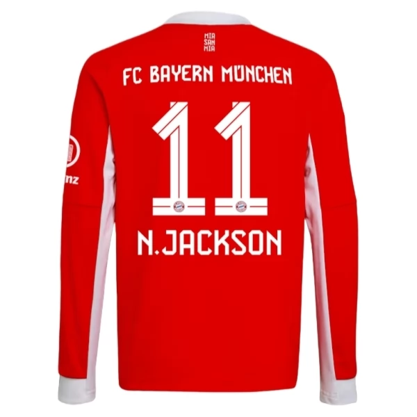 Camiseta Bayern de Múnich N.Jackson 11 Primera Equipación 2025-2026 Manga Larga Camiseta Bayern de Múnich N.Jackson 11 Primera Equipación 2025-2026 Manga Larga