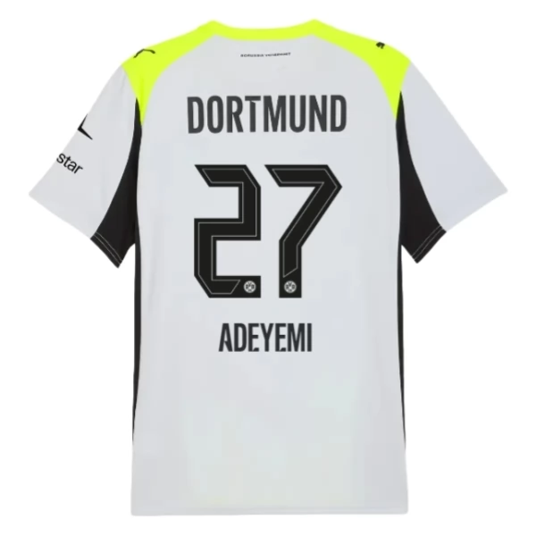 Camiseta BVB Borussia Dortmund Adeyemi 27 Segunda Equipación 2025-2026 Camiseta BVB Borussia Dortmund Adeyemi 27 Segunda Equipación 2025-2026