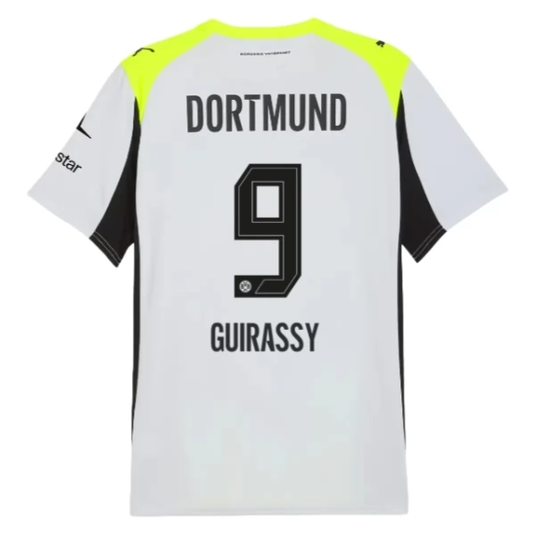 Camiseta BVB Borussia Dortmund Guirassy 9 Segunda Equipación 2025-2026 Camiseta BVB Borussia Dortmund Guirassy 9 Segunda Equipación 2025-2026