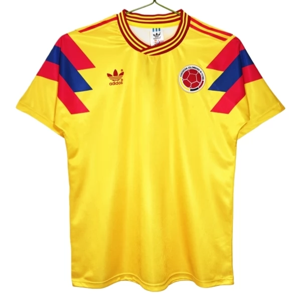 Camiseta Colombia Primera Equipación Retro 1990 Camiseta Colombia Primera Equipación Retro 1990