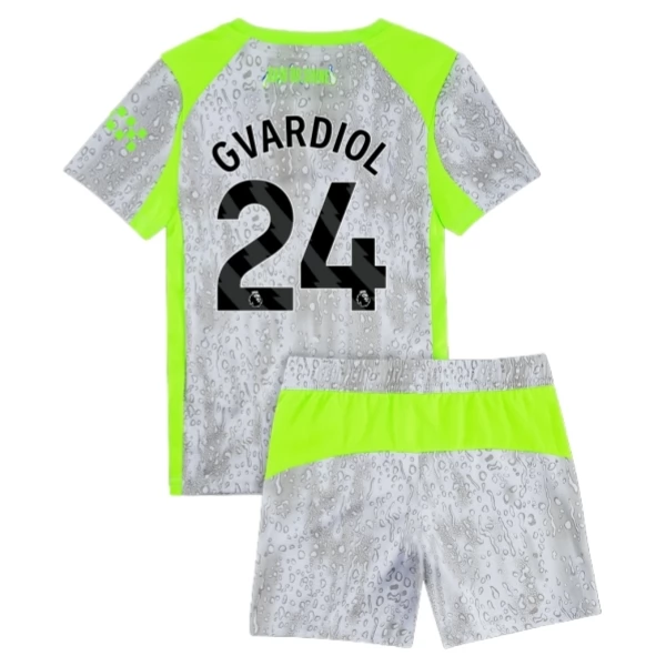 Camiseta Manchester City FC Gvardiol 24 Niños Tercera 2025-2026 Camiseta Manchester City FC Gvardiol 24 Niños Tercera 2025-2026