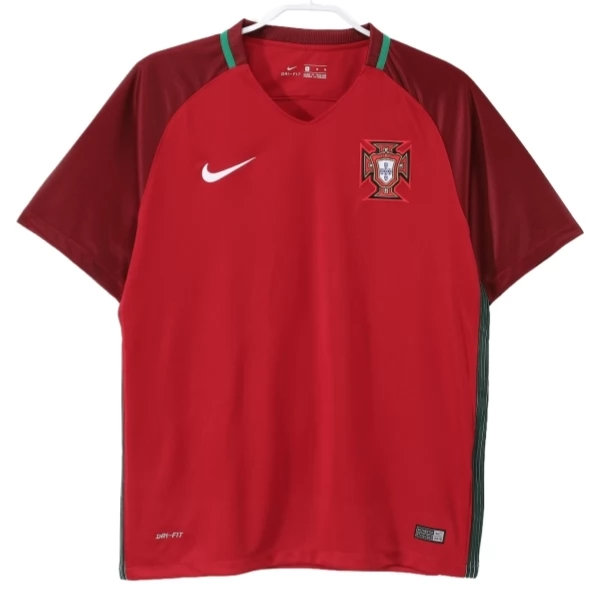 Camiseta Portugal Primera Equipación Retro 2016 Camiseta Portugal Primera Equipación Retro 2016