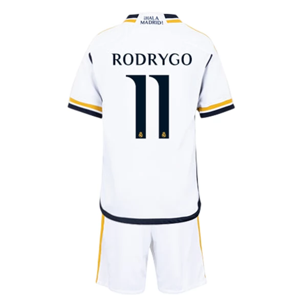 Camiseta Real Madrid Rodrygo 11 Niños Primera 2023-2024