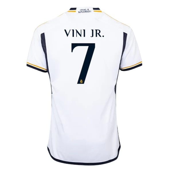 Real Madrid Camiseta Primera Equipación Temporada 2023-2024 - Vini JR. 7 -  Replica Oficial con Licencia Oficial - Adulto (S) : : Moda