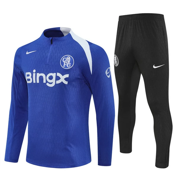 Chelsea Conjunto Sudadera de Entrenamiento 2025-26 - 1-4 Zip Azul Chelsea Conjunto Sudadera de Entrenamiento 2025-26 - 1-4 Zip Azul