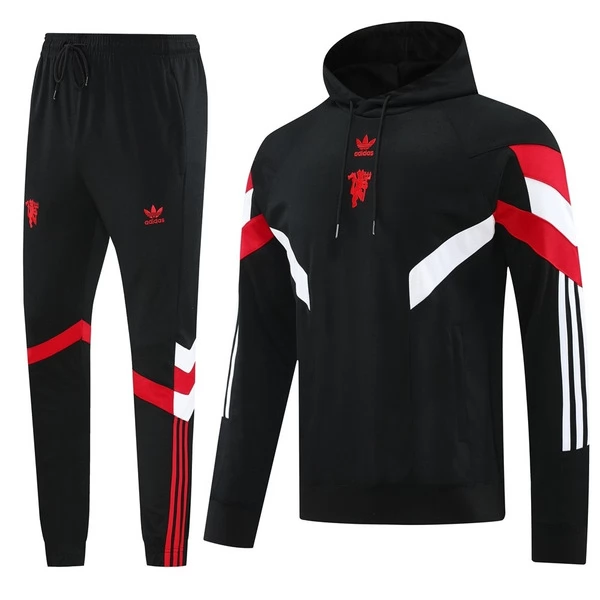 Manchester United FC Conjunto Sudadera de Entrenamiento 2025-26 - Hoodie Negro Manchester United FC Conjunto Sudadera de Entrenamiento 2025-26 - Hoodie Negro